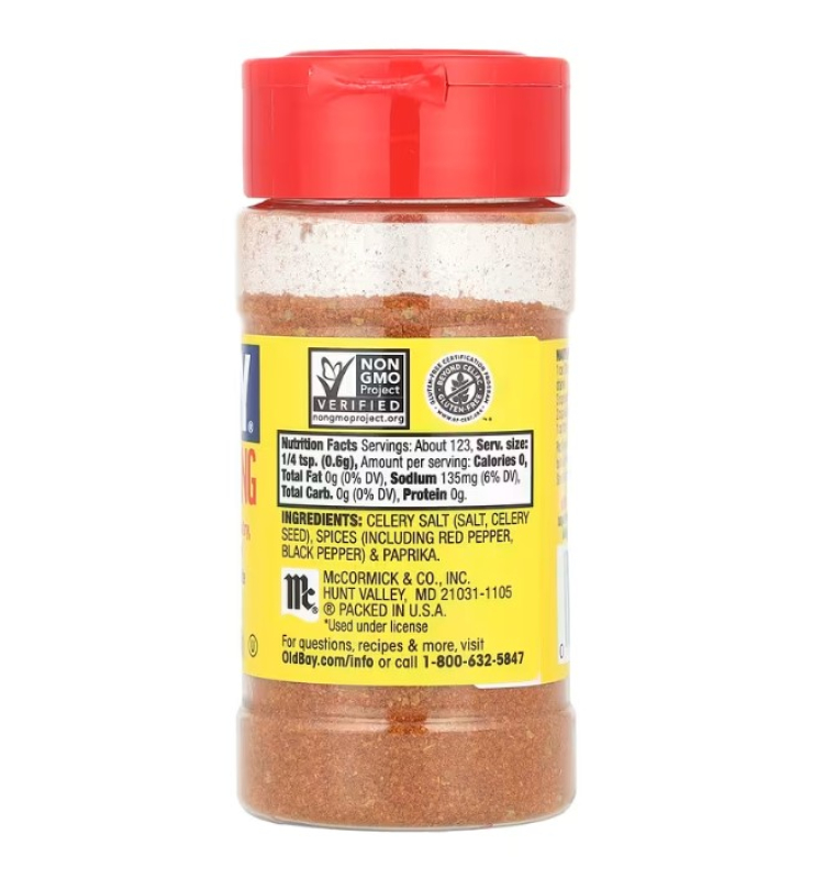 Old Bay, Classic Seasoning, klassisches Gewürz, 74 g (2,62 oz.)