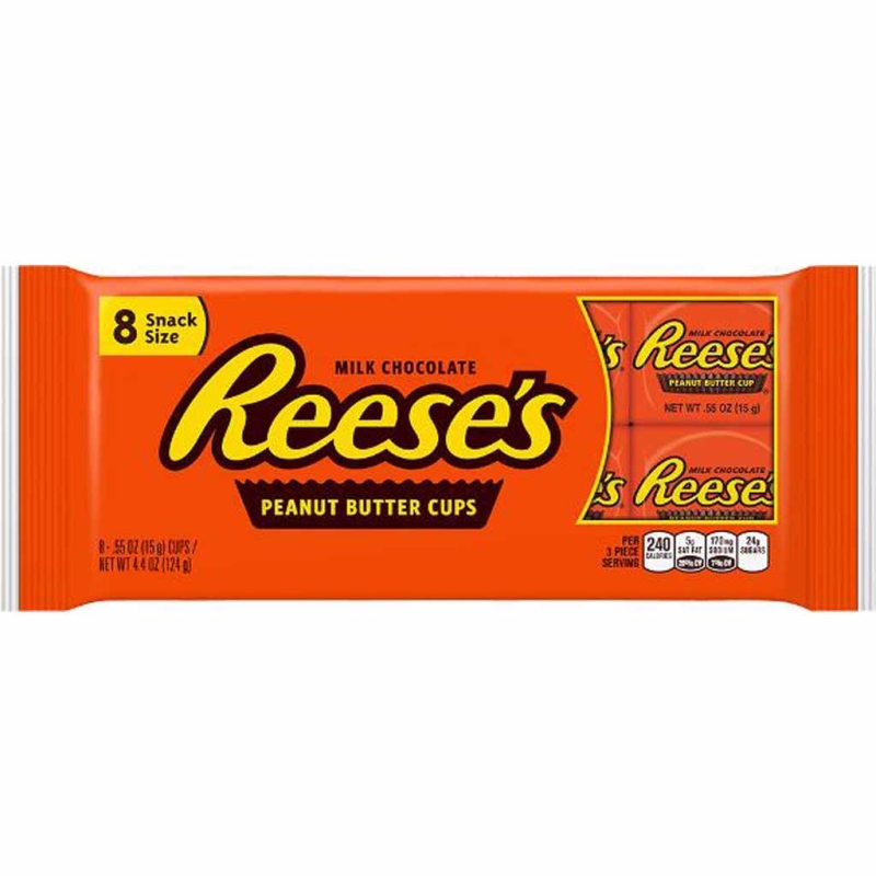 Reeses Peanut Butter Cups Snacksize 8er 124g