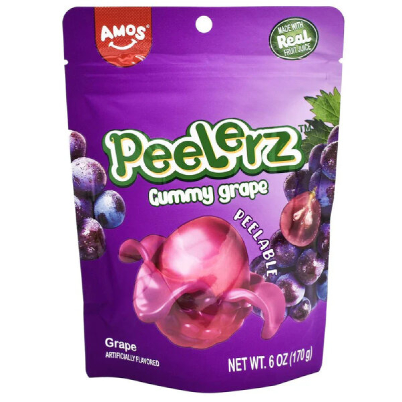 Amos Peelerz Gummy Grape 170g
