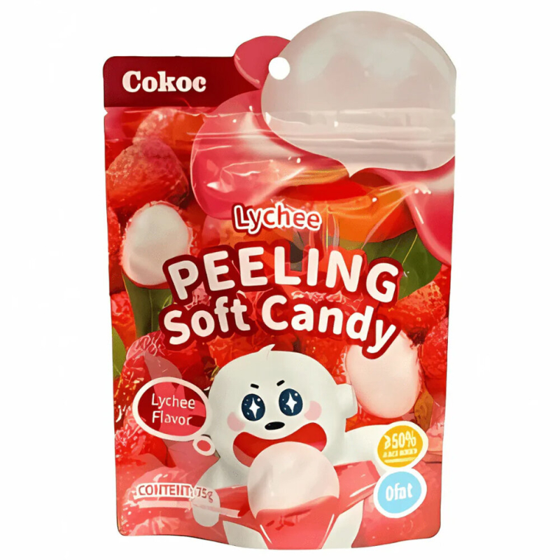 Cokoc Lychee Peeling Soft Candy 75g