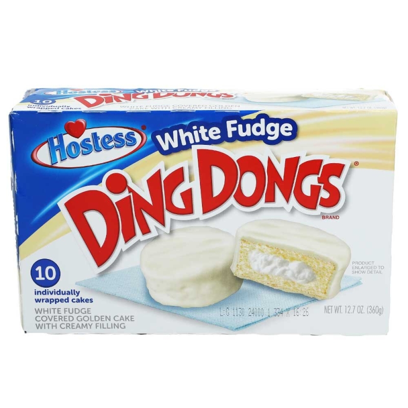 Hotess Ding Dongs White Fudge 10er Pack, 360g