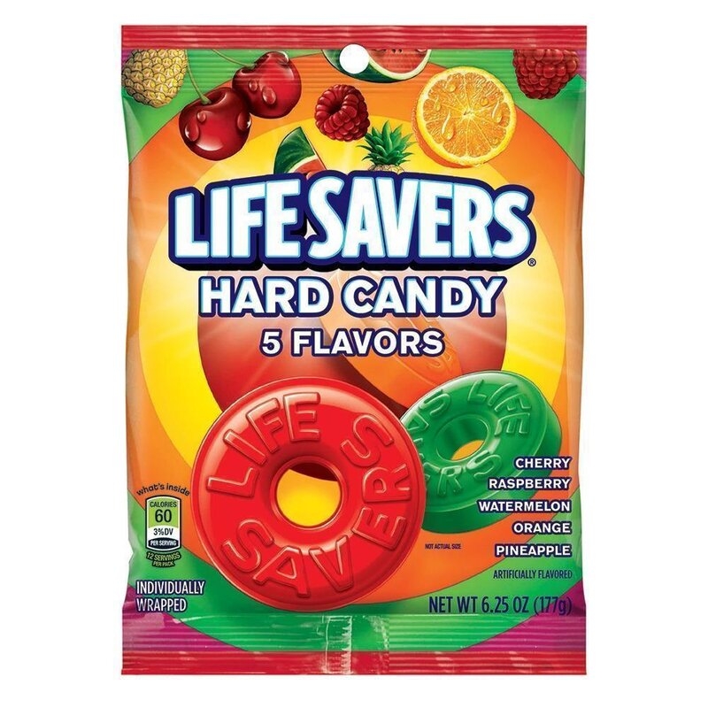 Life Savers Hard Candy Five Flavors - 177g