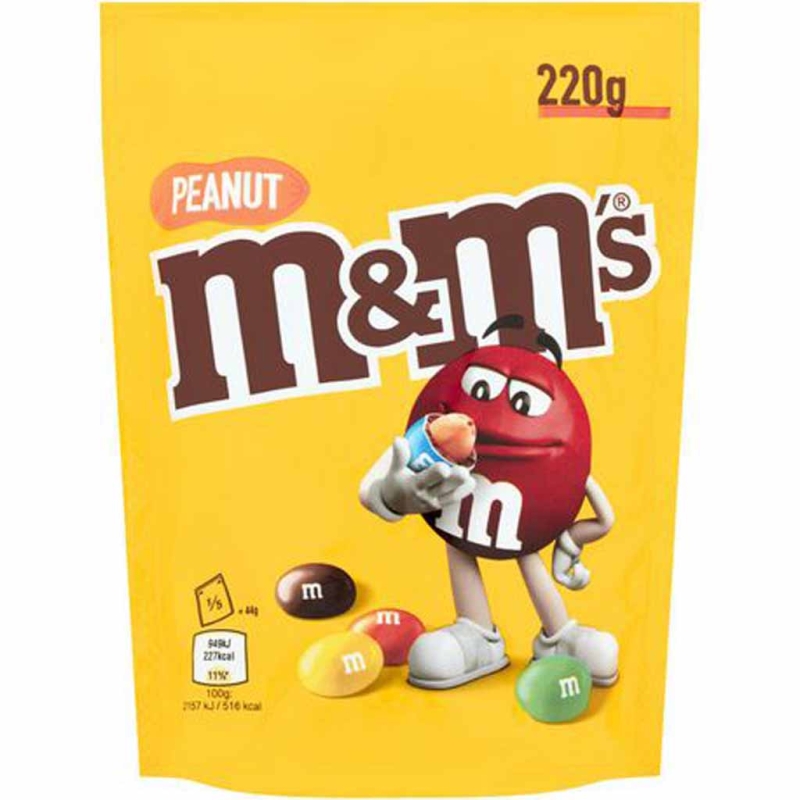 M&Ms Peanut 220g *MHD-SALE*