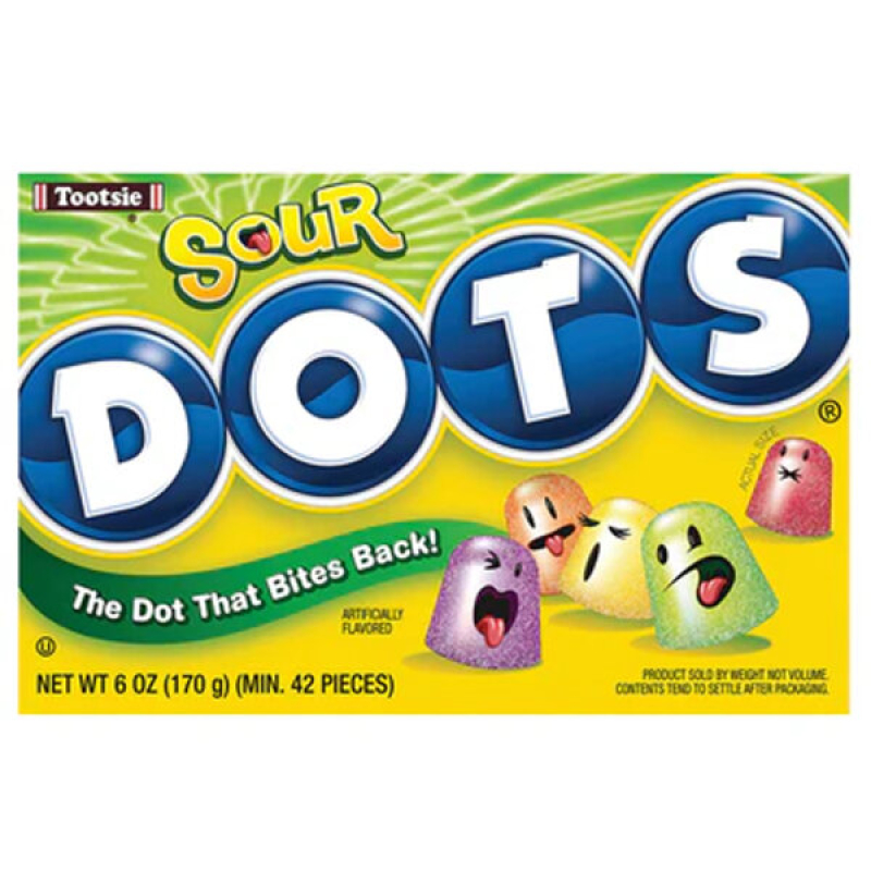 Tootsie Dots Sours Fruit Gumdrops 170g