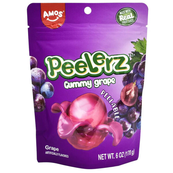 Amos Peelerz Gummy Grape 170g