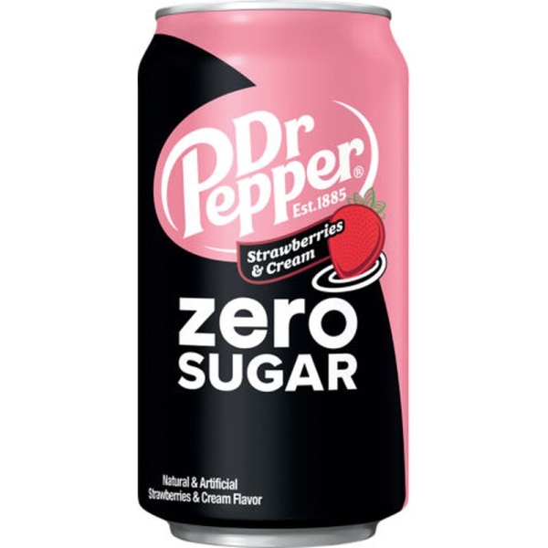 Dr. Pepper Zero Strawberries & Cream - 355ml USA