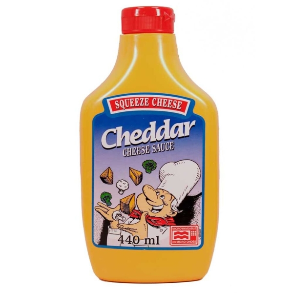 SQUEEZE CHEESE CHEDDAR CHEESE SAUCE 440 ml